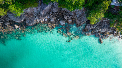 Freedom Beach on Phuket island near Patong. Aerial photography. © ArturSniezhyn