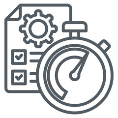 Stopwatch Icon Element For Design