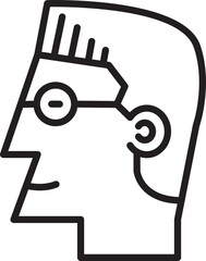 Male Face Side View Avatar