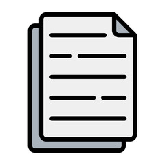 Document Icon Element For Design