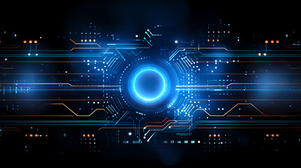 Fototapeta premium High tech theme, abstract background with textured lines and shapes