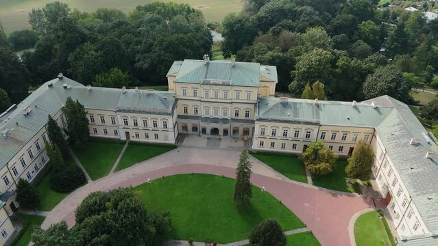Beautiful Landscape Czartoryski Palace Museum Pulawy Aerial View Poland