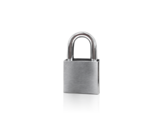 Lock padlock, transparent background