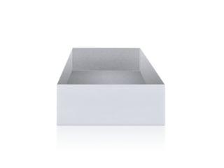 Open Empty Cardboard Box, transparent background