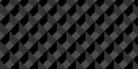 Vector dynamic square cube geometric structure hexagon modern block black backdrop design. Abstract cubes geometric tile and mosaic wall or grid backdrop hexagon technology wallpaper background. 