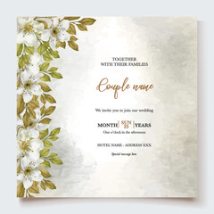 BRIDAL SHOWER FLORAL INVITATION TEMPLATE