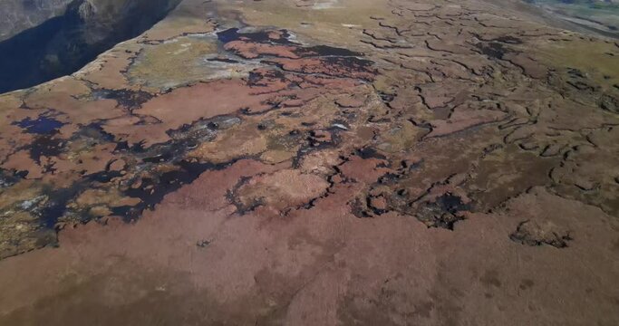 pattern of tundra surface