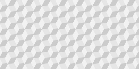 Vector modern cube geometric tile and mosaic wall or grid backdrop hexagon technology wallpaper background. white and gray geometric block cube structure backdrop grid triangle texture vintage design.