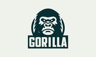 gorilla vector logo design Vintage chimpanzee logo vector for Gorilla Lover