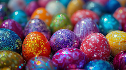 Fototapeta premium colorful easter eggs.