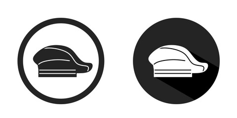 Chef hat logo. Chef hat icon vector design black color. Stock vector.