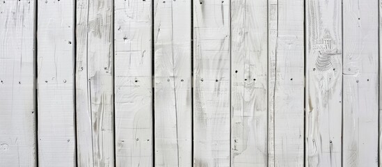 Closeup white wooden slats for backdrop
