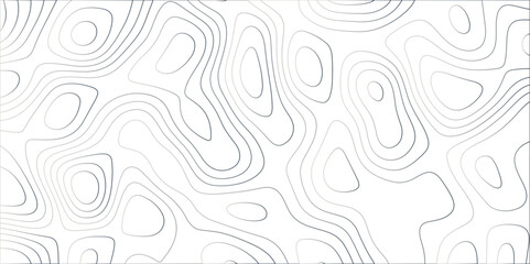 Abstract topographic contours map background. Topographic map and landscape terrain texture grid. Terrain map illustration, Topo contour map on white background, Topographic contour lines.