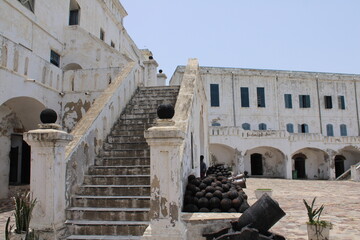 Slavery castle in Cape Coast, Ghana