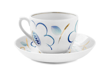 Ceramic tea set isolated