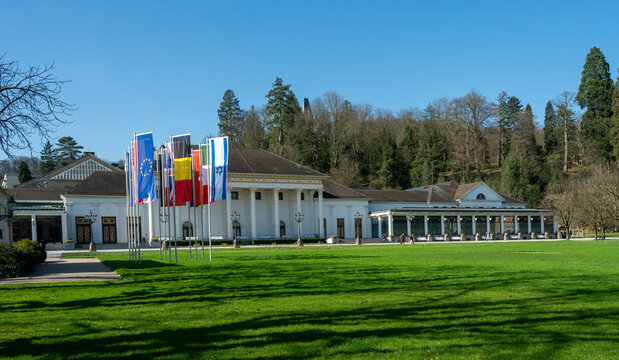 Casino and Health spa center in the spa park of Baden Baden. Baden Wuerttemberg, Germany, Europe