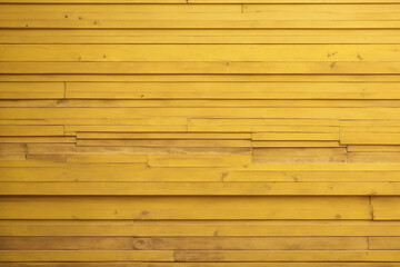Wood texture background. Wooden gold yellow color, wooden wall panel background.