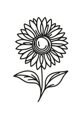 Sunflower SVG, Sunflower Cricut, Flower SVG, Cut file for Cricut, Sunflower decor, Design, Sunflower file SVG, Logo, Icon, Line