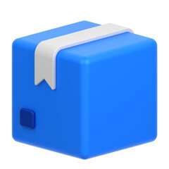 3d icon of a package box