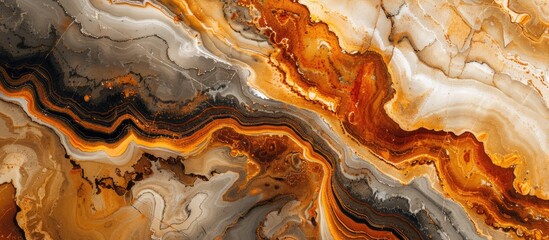 Abstract Brown Marble Pattern Texture Background.