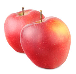 Red apples isolated on a white background