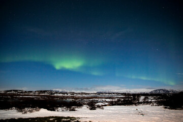 Northern Lights in Borgarnes Iceland
