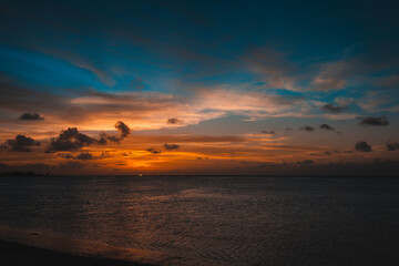 Guam Sunset during golden hour - obrazy, fototapety, plakaty