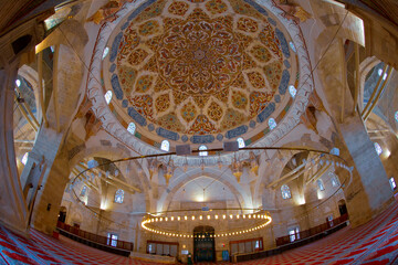 Fototapeta na wymiar Edirne, Centrum , Burmese (three balconies) Mosque 