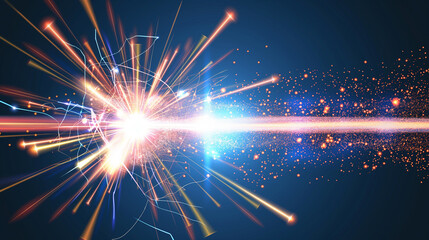 Particle physics, energy released from particle collision