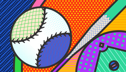 Baseball abstract background. The sport concept - 759820302