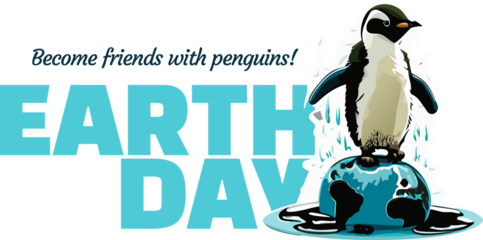 지구의 날 펭귄의 날 북극곰 남극 펭귄 일러스트