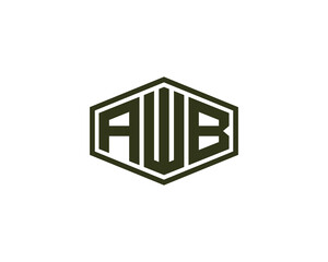 AWB Logo design vector template