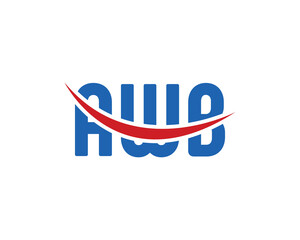 AWB Logo design vector template