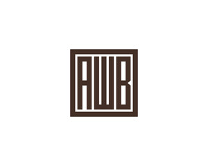 AWB Logo design vector template