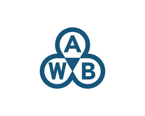 AWB Logo design vector template