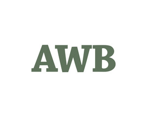 AWB Logo design vector template