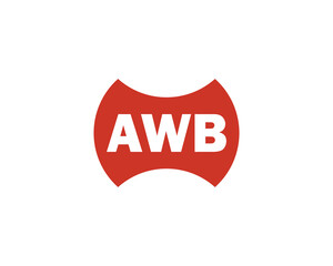 AWB Logo design vector template