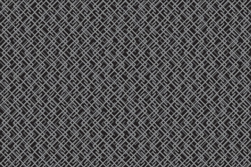 Illustration wallpaper, Abstract Geometric Style. Repeating Sample grey color line on black background.