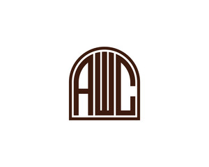 AWC Logo design vector template