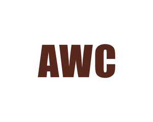 AWC Logo design vector template