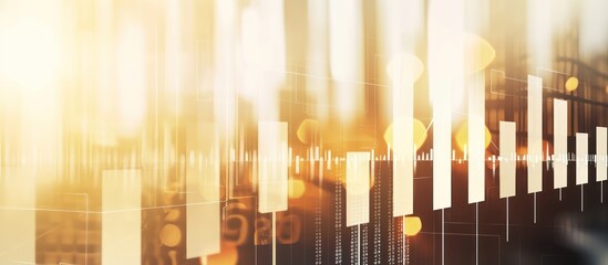 business investment and data concept with digital financial graph charts