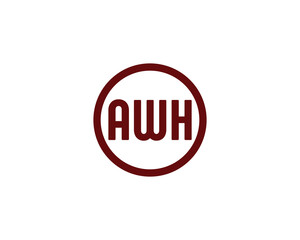 AWH logo design vector template