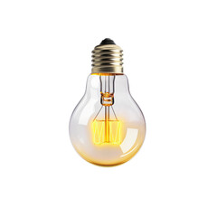Light bulb isolated on the transparent background PNG