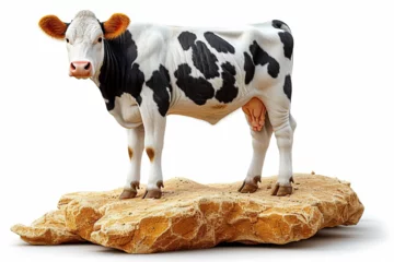 Gordijnen cow on a rock © Angahmu2