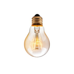 Light bulb isolated on the transparent background PNG