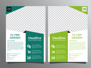 poster flyer pamphlet brochure cover design template - obrazy, fototapety, plakaty