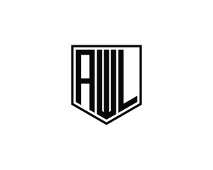 AWL logo design vector template
