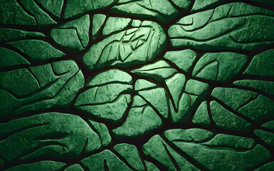 Emerald Green Stone Serene and Mystical Background