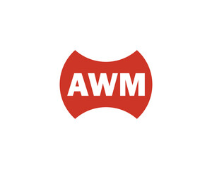 AWM logo design vector template