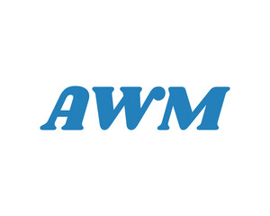 AWM logo design vector template